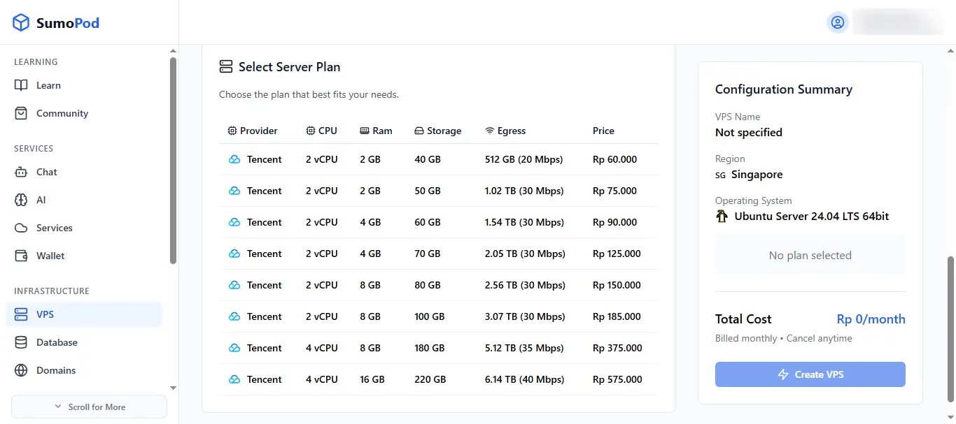 App Deployment Interface